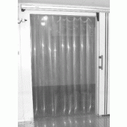 Porte à lanières transparente - lanières fixes - isolation thermique - 3040 x 3080 mm - prêt à poser