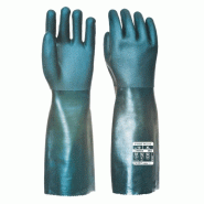 Portwest - Gants en PVC double trempage avec paume finition sablée 45cm #A0D468 Taille 10 - 5036108310937