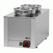 RedFox Bain-marie électrique 2 récipients ronds – système sec - 15057
