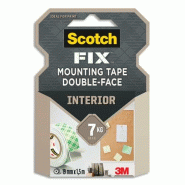 Ruban adhésif Scotch Fix™, 19mm x 1,5 m, à usage intérieur - 4046719732203