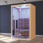 SAUNA INFRAROUGE BOREAL® SIGNATURE 130 À SPECTRE COMPLET - 130X110X205