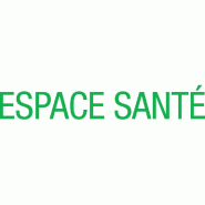 Sticker texte espace santé vert - 12.7x76.1 cm - Vinyle adhésif polymère M1