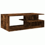 VidaXL Table basse chêne fumé 102x55x35 cm bois d'ingénierie Modèle Orion Scandinave - 848014