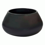 WellHome - Pot en polyéthylène rotomoulé 50L 52x52x30cm en coloris Anthracite - Top Garden Meriva - noir PLS067