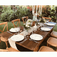 Table pliante - Bois rustique - HERITAGE 213 x 102 cm