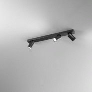 Applique Led Ronde Noire Orientable Oddy 3Xgu10 Perenz - noir 8023559540720