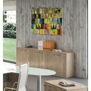 Armoire basse 6 portes - Quadrifoglio - Noyer Canaletto_0