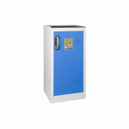 Armoire stockage et charge batteries lithium basse 1 porte - AZ51 - Bleu