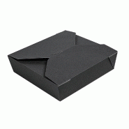 Boîte américaine The Pack carton nano micro 2910 ml 21,7x21,7x6cm noir - par 100