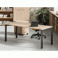 Bureau droit professionnel Ponti Exmob - disponible en stock - Plateau 80 cm de profondeur Bureau droit professionnel Ponti Exmob - disponible en stock - Plateau 80 cm de profondeur