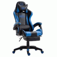 CLP Fauteuil de Bureau Ignite Similicuir Noir / Bleu - bleu polyester 1925603101 CLP Fauteuil de Bureau Ignite Similicuir Noir / Bleu - bleu polyester 1925603101