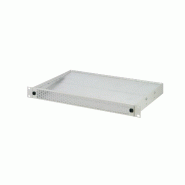 Déflecteur d'air SCHROFF 1 U pour tiroir de ventilation 19", 3 ventilateurs, perforé à l'avant, 193 mm, RAL 7035