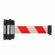 Enrouleur mural intérieur largeur sangle 50mm - Rouge / Blanc / 4
