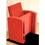 Fauteuil rabattable à piétement latéral pour autitorium, salles de conférence, de cinéma et de théatre - job