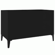 Helloshop26 - Armoire à disques pratique et classique 74,5 x 38 x 48 cm en bois d'ingénierie noir 02_0049208 - noir métal 3000235712638
