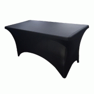 Housse pour table rectangulaire Nimes 152x76x74cm - noire