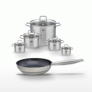 Lot Poêle 28cm Profi Therm Platinum Elo et 5 Faitouts Elo Citrin - gris inox 3176239952001