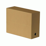 Oxford Lot de 5 Boîte de transfert Toilée 34x25,5, dos de 90, en carte, coloris havane - 3504920001217 Oxford Lot de 5 Boîte de transfert Toilée 34x25,5, dos de 90, en carte, coloris havane - 3504920001217