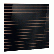 Panneau rainuré R7,5 L120xP120cm épaisseur 18mm - noir laqué