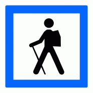Panneau service point de départ d'une itinéraire pédestre CE6A - WP Signalisation - Made in France Panneau service point de départ d'une itinéraire pédestre CE6A - WP Signalisation - Made in France