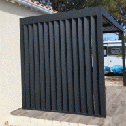 Pergolas bioclimatique - panneaux lames orientables de section 160x26mm