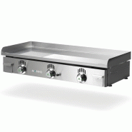 Plancha électrique NOVO-SNACK mi-rainurée en ACIER rectifié - L1000 | Mainho - NSREM100N