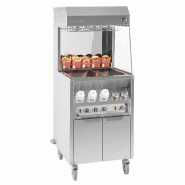 Poste de salage chauffe sauce 600 sur roues Casselin