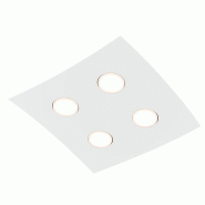 ROSSINI ILLUMINAZIONE Plafonnier Spinnaker 4 Éléments, Plafonnier Et Applique Led, Douille Gx53, Design Moderne, Finition Blanche, Ip20 - Groupe Ros