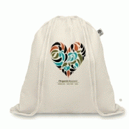 Sac à cordelette en coton bio mo8974-13 Sac à cordelette en coton bio mo8974-13