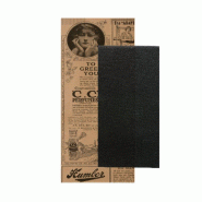 Serviette double point noire 40x32cm emballé en sachet naturel 11x25cm l par 300