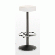 Tabouret de bar Gizeh - assise fixe rembourrée, base en fonte noire ou couleur Tabouret de bar Gizeh - assise fixe rembourrée, base en fonte noire ou couleur