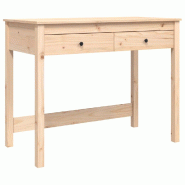 VidaXL Bureau avec tiroirs 100x50x78 cm Bois massif de pin Modèle Orion Industriel - 824643