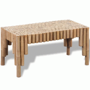 VidaXL Table basse Bambou  Modèle Atlas Urbain - 242489