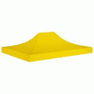 VidaXL Toit de tente de réception 4x3 m Jaune 270 g/m² Modèle Atlas Master - jaune 315361
