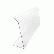 Vitrine de protection transparente L100xP20xH40cm - PET - Prête-à-poser