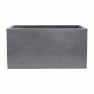 WellHome - Jardinière Rodr-i coloris gris ciment 70x30x30cm - gris plastique WH13568
