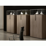 Armoire à portes battantes Segno - Dellarovere. - Moyenne, Chêne foncé