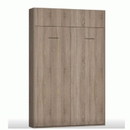 ARMOIRE LIT ESCAMOTABLE DYNAMO CHÊNE COUCHAGE 120*200 CM