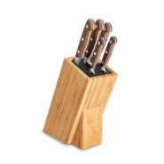 Bloc en bois de 5 couteaux forgé Georges - Marron Autre Inox Tarrerias Bonjean - marron inox 3118220037601 Bloc en bois de 5 couteaux forgé Georges - Marron Autre Inox Tarrerias Bonjean - marron inox 3118220037601