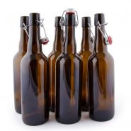 Bouteille bière en verre - fermeture mécanique - disponibles en plusieurs formats, bagues et couleurs_1