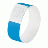 Bracelet d'identification personnalisable - 120 bracelets - bleu fluo