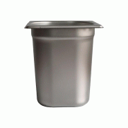 DBMARK - GNP16200-201/6 - (Lot de 6) - Bac Gastronorme 1/6 - (Lot de 6) 200 mm. - 0.8mm S/S201 - gris inox GNP16200-201/6