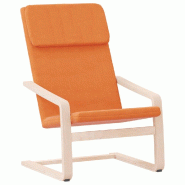 Décoshop26 - Fauteuil design simple chaise de canapé design moderne en tissu jaune DEC026705 - jaune 3000255969128