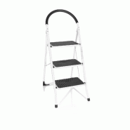 Echelle pliante SOLID W2 acier 3 marches blanc hjh OFFICE - blanc acier 801201