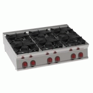 EURAST - Réchaud a gaz 6 feux sur table - 1200x900x280 mm - 40 Kw - 34500313 - inox 34500313 EURAST - Réchaud a gaz 6 feux sur table - 1200x900x280 mm - 40 Kw - 34500313 - inox 34500313