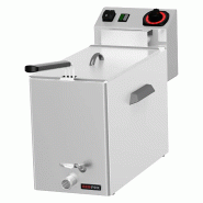 Friteuse électrique pour les poissons 0,43 kW/l, 8 L TOP avec robinet de vidange 230 V | REDFOX – FE 08 V - 11371