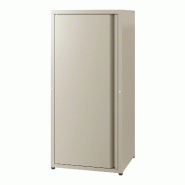 Helloshop26 - Armoire étagère meuble de rangement métallique acier 88 x 40 x 35 cm camel 03_0008903 - métal 3000224406814
