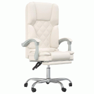 Helloshop26 - Fauteuil de massage inclinable de bureau informatique étude similicuir crème 02_0025402 - métal 3000215307533 Helloshop26 - Fauteuil de massage inclinable de bureau informatique étude similicuir crème 02_0025402 - métal 3000215307533
