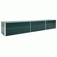Helloshop26 - Jardinière lit surélevé plantes fleurs jardin acier galvanisé 480 x 80 x 45 cm vert 02_0001125 - 3000074841537 Helloshop26 - Jardinière lit surélevé plantes fleurs jardin acier galvanisé 480 x 80 x 45 cm vert 02_0001125 - 3000074841537
