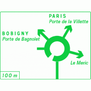 Panneau diagrammatique Dv42b2 - Sens giratoire d'un carrefour - WP Signalisation - Gamme Innov Panneau diagrammatique Dv42b2 - Sens giratoire d'un carrefour - WP Signalisation - Gamme Innov